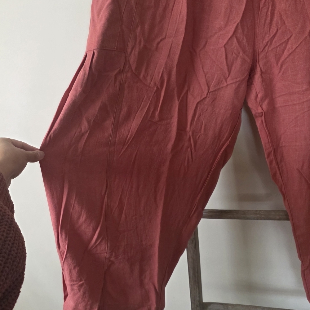 ⭐️40% Off⭐️ Tarse Linen Blend Wide Leg Palazzo Harem Pants - Picture 5 of 14